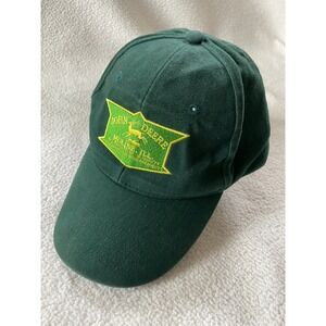 John Deere Baseball Cap Mens OSFM Green Embroidered Gearbox Collectible Hat
